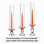 4.5" Medium Classic Pillar / Taper Candle Holder - (Various Colors) 4.5" Medium Classic Pillar / Taper Candle Holder - (Various Colors)