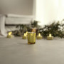VOT0025GS - Gold Speckled Mercury Cylinder Votive Candle Holder - 2.75" VOT0025GS - Gold Speckled Mercury Cylinder Votive Candle Holder - 2.75"