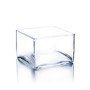 VBV0604 - Square Glass Block Vase - 6" x 4" VBV0604 - Square Glass Block Vase - 6" x 4"