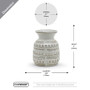 CUV9806WT - Fancy White Pineapple Vase - 6" H CUV9806WT - Fancy White Pineapple Vase - 6" H