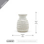 CUV9807WT Fancy White Pineapple Vase - 7.5" H (8 pcs) CUV9807WT Fancy White Pineapple Vase - 7.5" H (8 pcs)