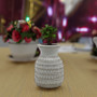 CUV9807WT Fancy White Pineapple Vase - 7.5" H (8 pcs) CUV9807WT Fancy White Pineapple Vase - 7.5" H (8 pcs)