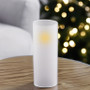 HST0412FR - Frosted Glass Hurricane Candle Shade Chimney Tube [No Bottom] - 4" x 12"