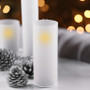 HST0412FR - Frosted Glass Hurricane Candle Shade Chimney Tube [No Bottom] - 4" x 12"