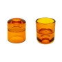 2.36" Velora Glass Reversible Candle Holder - (Various Colors)