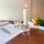 2.36" Velora Glass Reversible Candle Holder - (Various Colors)