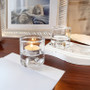 2.36" Velora Glass Reversible Candle Holder - (Various Colors)