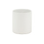 White Ceramic Cylinder Vase - 4"H White Ceramic Cylinder Vase - 4"H