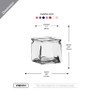 VMB0004 - Cube Vase with Lip, Machine Pressed - 4" (Various Colors) VMB0004 - Cube Vase with Lip, Machine Pressed - 4" (Various Colors)