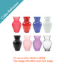 VMB4508 - Gathering Vase, Machine Pressed - 8" (Various Colors) VMB4508 - Gathering Vase, Machine Pressed - 8" (Various Colors)