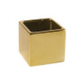 Ceramic Cube Vase - 5"H (Various Colors) Ceramic Cube Vase - 5"H (Various Colors)