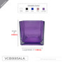 VCB0005ALA - Everyday Lavender Cube Glass Candle Holder / Vase - 5" VCB0005ALA - Everyday Lavender Cube Glass Candle Holder / Vase - 5"