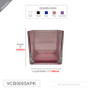 VCB0005APK - Everyday Pink Cube Glass Candle Holder / Vase - 5" VCB0005APK - Everyday Pink Cube Glass Candle Holder / Vase - 5"