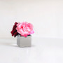 Ceramic Cube Vase - 3"H (Various Colors) Ceramic Cube Vase - 3"H (Various Colors)