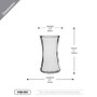 VMB4506 - Clear Gathering Vase, Machine Pressed - 6" VMB4506 - Clear Gathering Vase, Machine Pressed - 6"