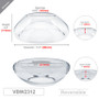 VBW2312 - Reversible Ethereal Orbit Bowl Vase - 11.5" VBW2312 - Reversible Ethereal Orbit Bowl Vase - 11.5"