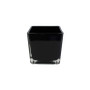 VCB0005ABK - Everyday Black Cube Glass Candle Holder / Vase - 5"