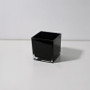 VCB0005ABK - Everyday Black Cube Glass Candle Holder / Vase - 5"