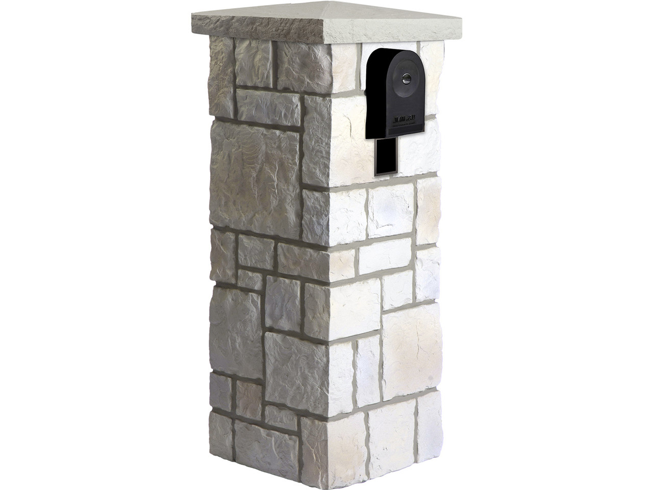 Impressive faux brick mailbox Carlton Castle Rock Mailbox Kit Barron Designs