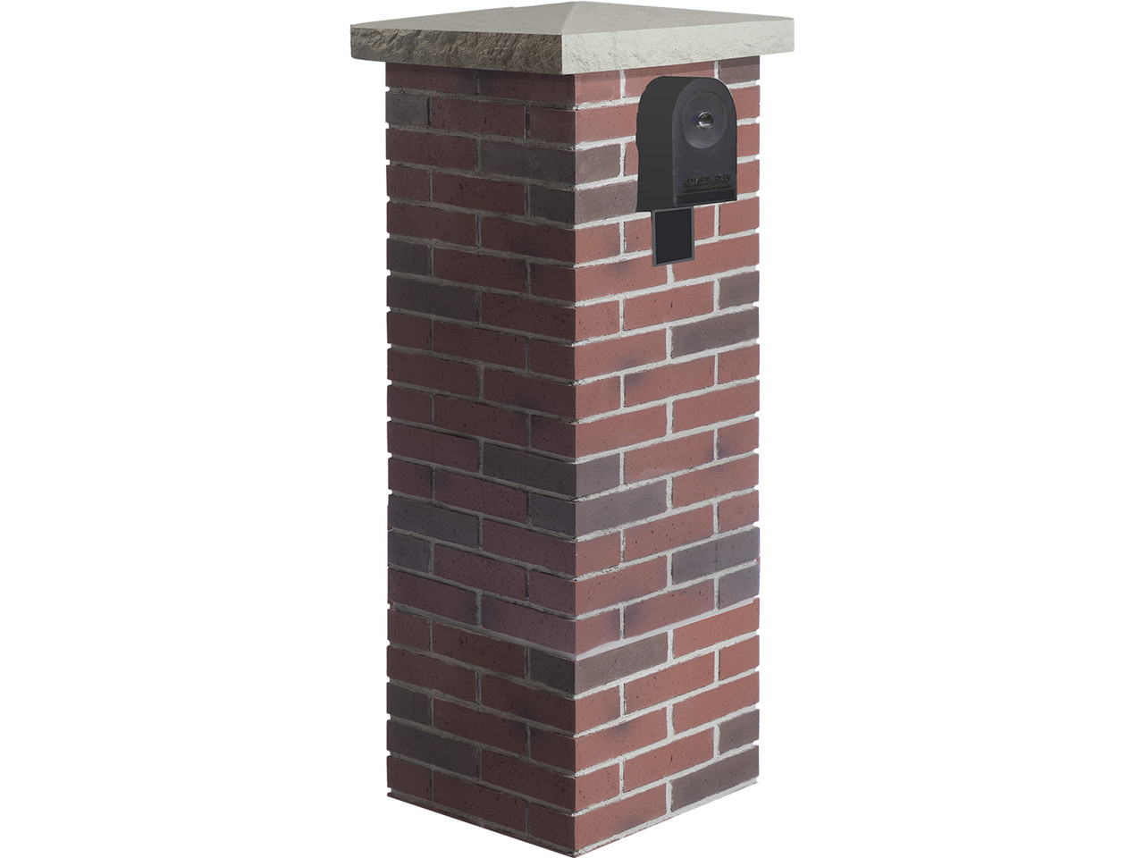 Awesome faux brick mailbox Carlton Traditional Brick Mailbox Kit Barron Designs