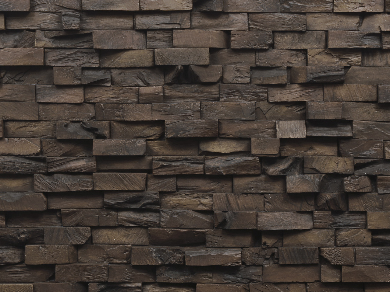 End Grain Faux Wood Wall Panels