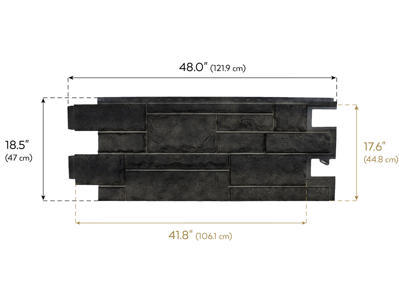 NovikStone PHC Premium Hand Cut Faux Stone Siding Panels