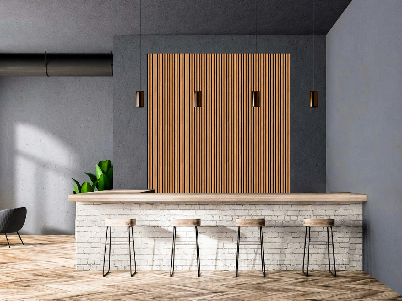 Maple Slat Wood Acoustic Wall Panels