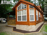 Install Mobile Home Skirting That Looks Like Stone