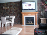 Fireplace Wall Gets a Classic New England Look
