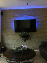 TV Wall Design Project: Backlit Beauty