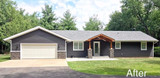 Ranch Home Exterior Remodel With Faux Stone Panels