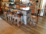 Kitchen Island Makeover with Cobblestone