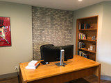 Adding Character to a Home Office with Accent Walls