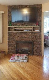 Creating a Stone Look Fireplace with Panels & Plywood