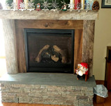 DIY Fireplace Construction with Real & Faux Materials