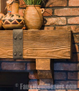 How to Decorate a Beam or Mantel with Strapping Style