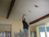 Concealing Sheetrock Seams with Artificial Beams