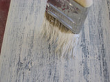 Dry Brushing Paint or Stain on Beams