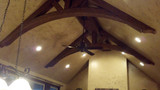 Stunning Ceiling Truss using Faux Wood Beams