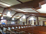 Church Ceiling Designs with Decorative Beams