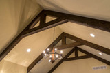 Great Room Ceiling Made Stunning with Trusses