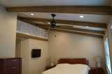 Bedroom Redesign: Rustic Look for an Outdated Ceiling