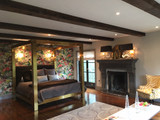 Master Bedroom Design with Classic Exposed Beams