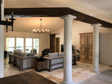 Frank Lloyd Wright Inspired Design with Faux Wood