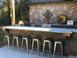 Outdoor Kitchen Design with Reclaimed Barn Board