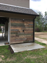 DIY Outdoor Shower Wall with Barn Board Style