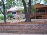 Southwestern Flair with Stacked Stone Retaining Wall