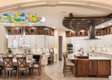 LED Recessed Ceiling Lights in Faux Wood Beams