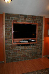 Brick Fireplace Remodel with Lehigh Cobblestone