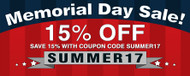 2017 Memorial Day Sale! Save 15% on Popular Styles 2017 Memorial Day Sale! Save 15% on Popular Styles